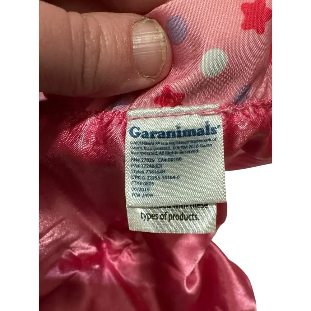 Garanimals Plush Pink Owl Love Dot Satin Rattle Security Blanket Lovey